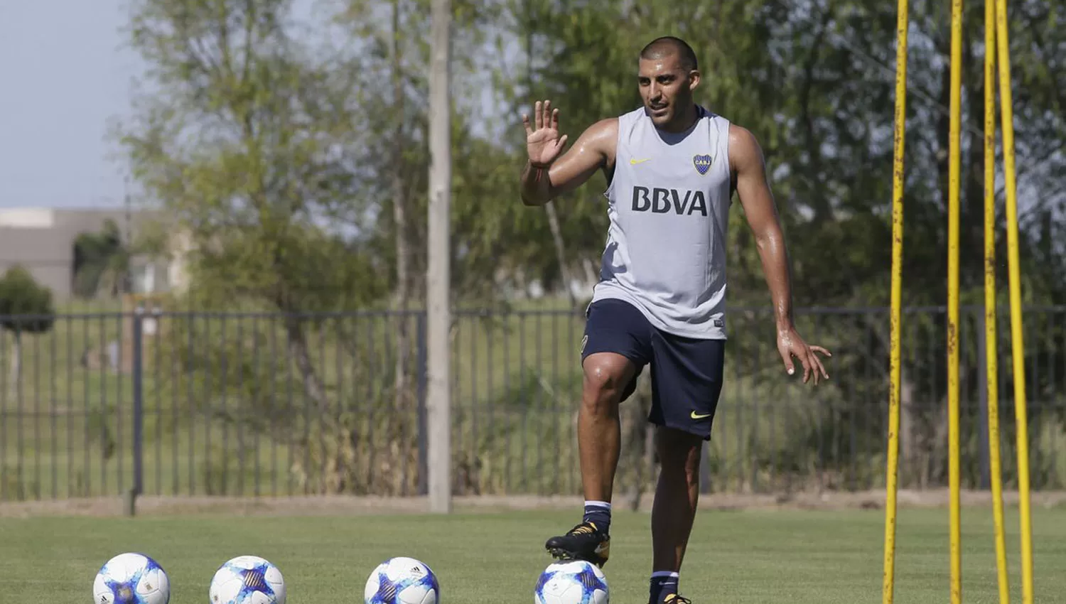 Wanchope Ábila había sufrido un desgarro muscular. (FOTO TOMADA DE PRENSA CLUB ATLÉTICO BOCA JUNIORS)