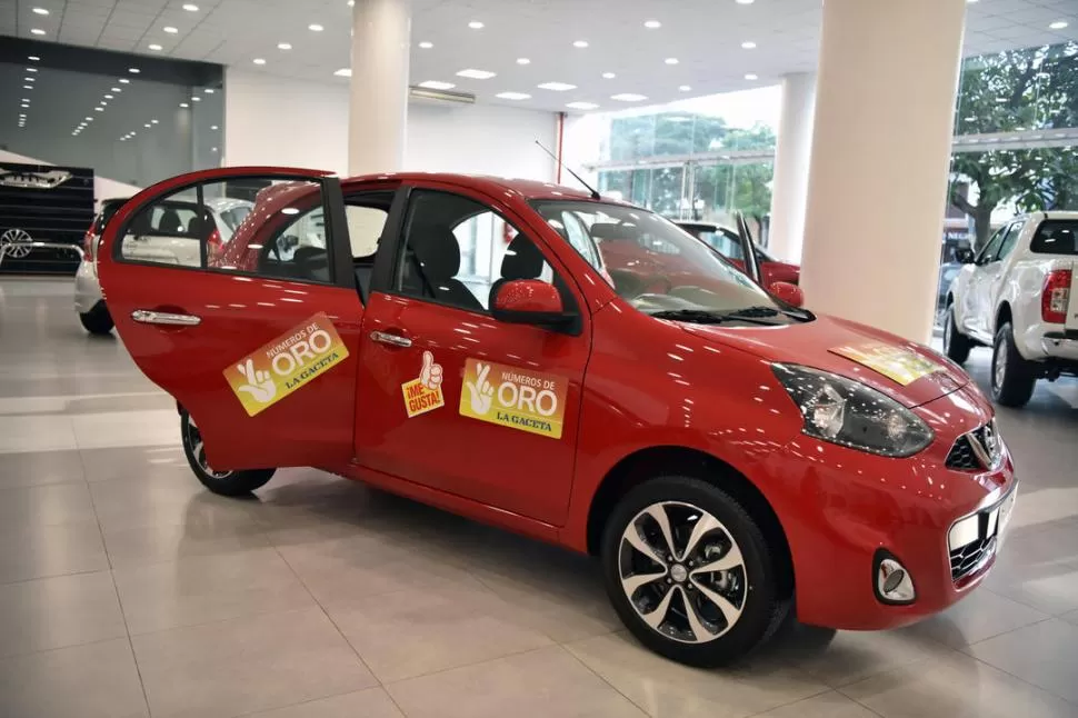 NISSAN MARCH 0KM. Este es el auto que sorteará LA GACETA mañana. LA GACETA / FOTO DE INÉS QUINTEROS ORIO.-