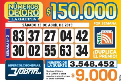 Los Números de Oro de LA GACETA