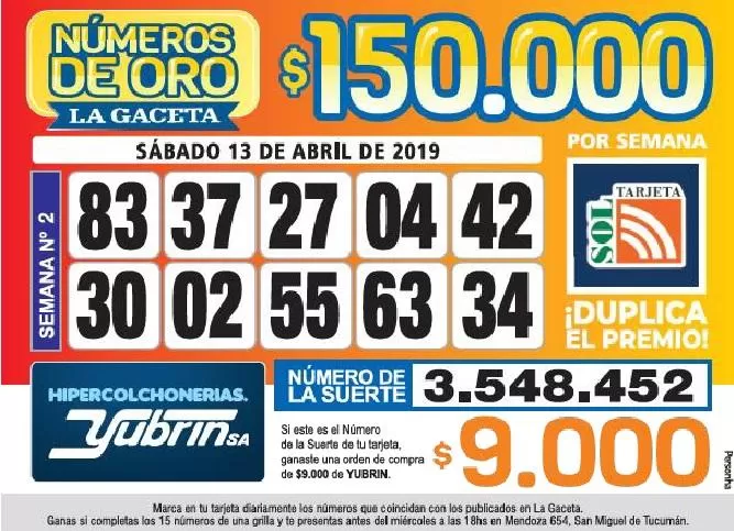 Los Números de Oro de LA GACETA