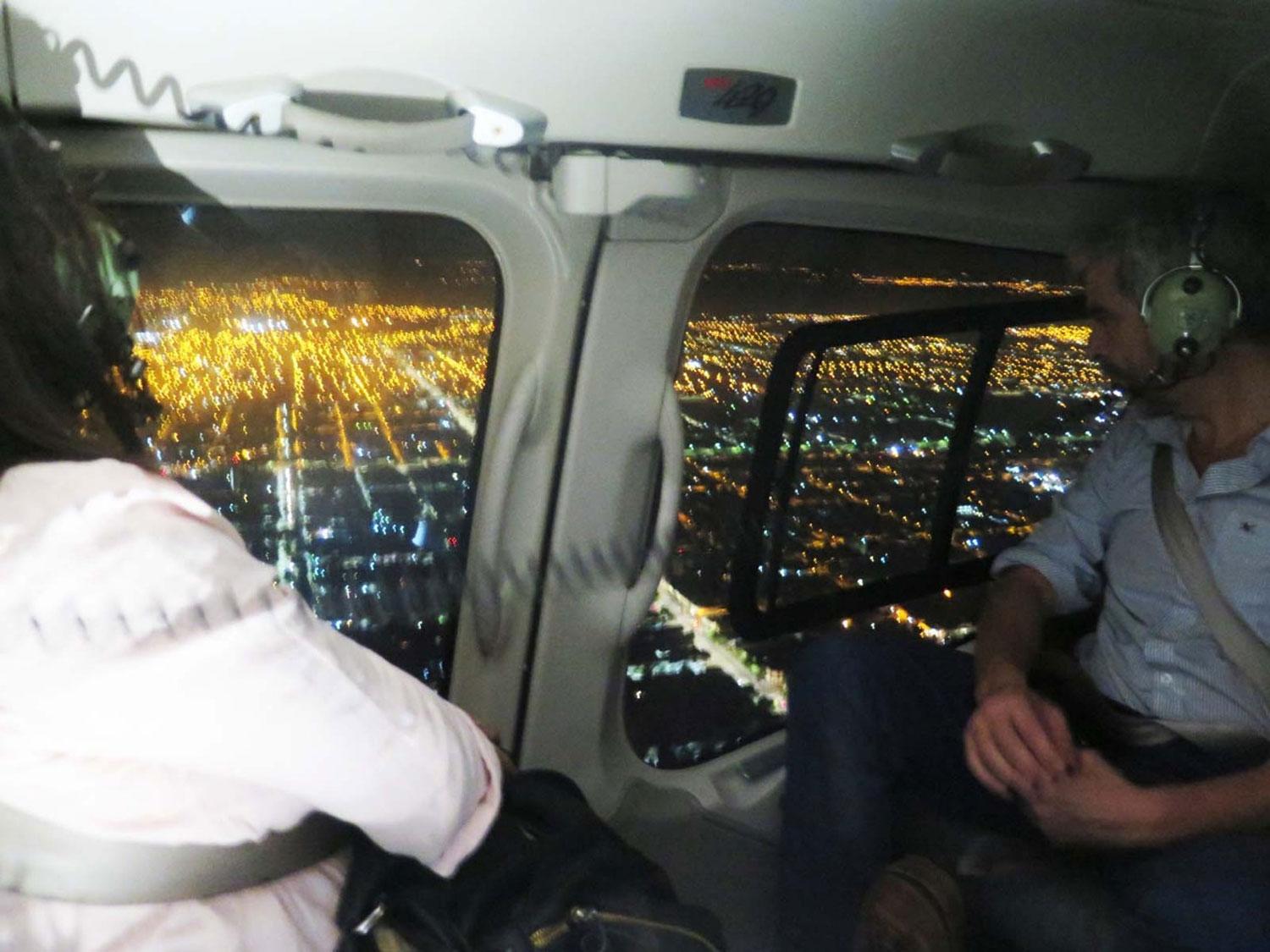 DESDE EL AIRE. La Policía recorrió la zona en helicóptero.