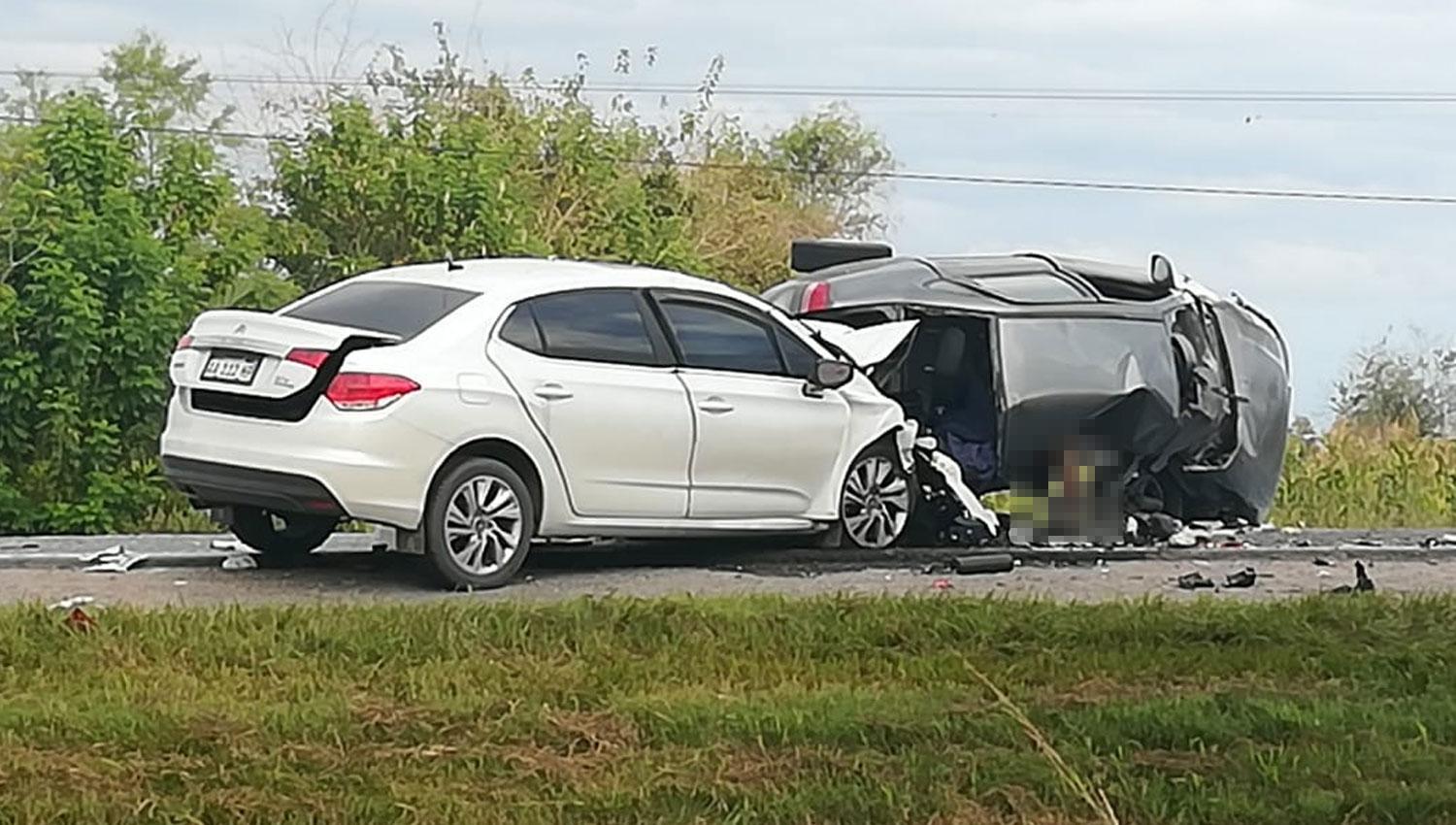 EN LA RUTA 9. Un hombre murió al volante de un Chevrolet Corsa.