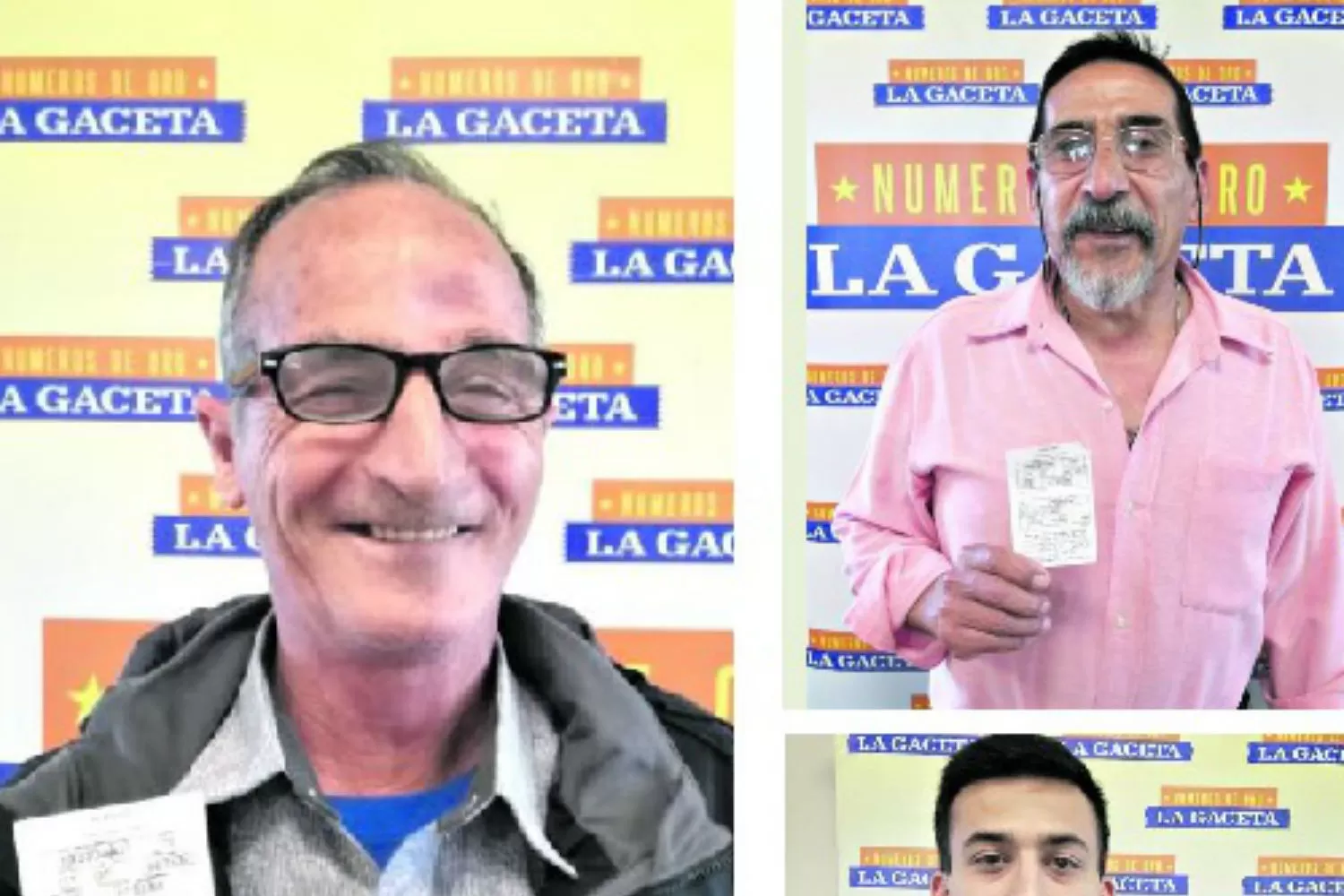 Números de Oro: hay tres ganadores y uno duplica su recompensa