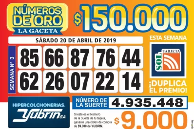 Los Números de Oro de LA GACETA