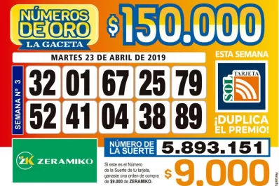 Los Números de Oro de LA GACETA