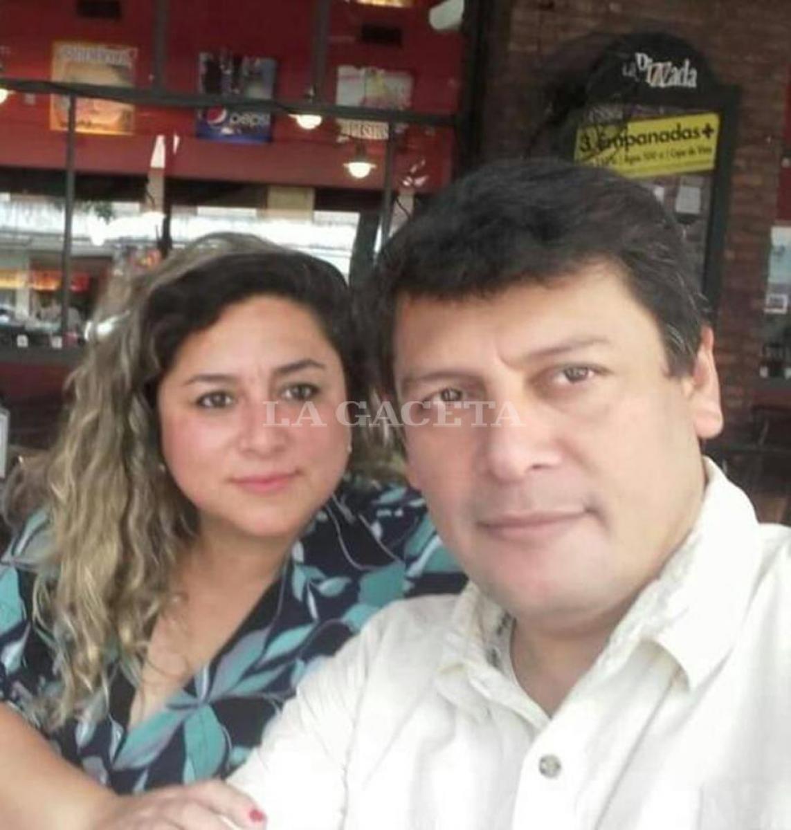 Una de las últimas fotos de Sandro con su mujer, Natalia / Gentileza de Natalia Herrera.