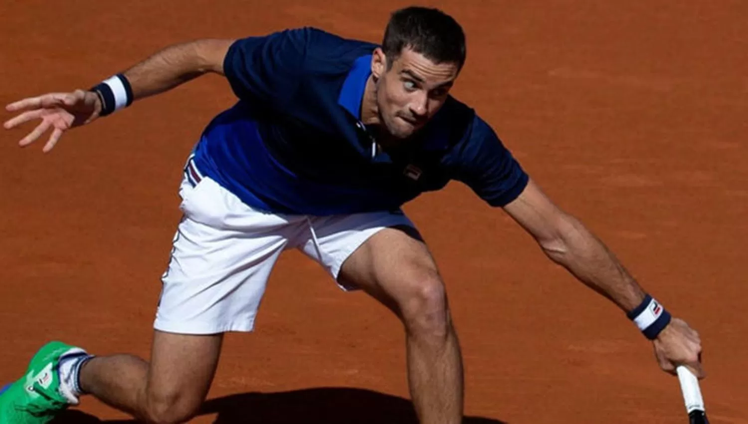 Guido Pella le quebró el saque a Thiem en el primer set. (FOTO TOMADA DE ar.marca.com)