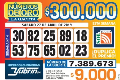 Los Números de Oro de LA GACETA