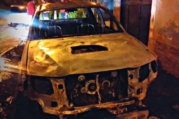 Camioneta quemada: “no puedo dar una hipótesis de la agresión”