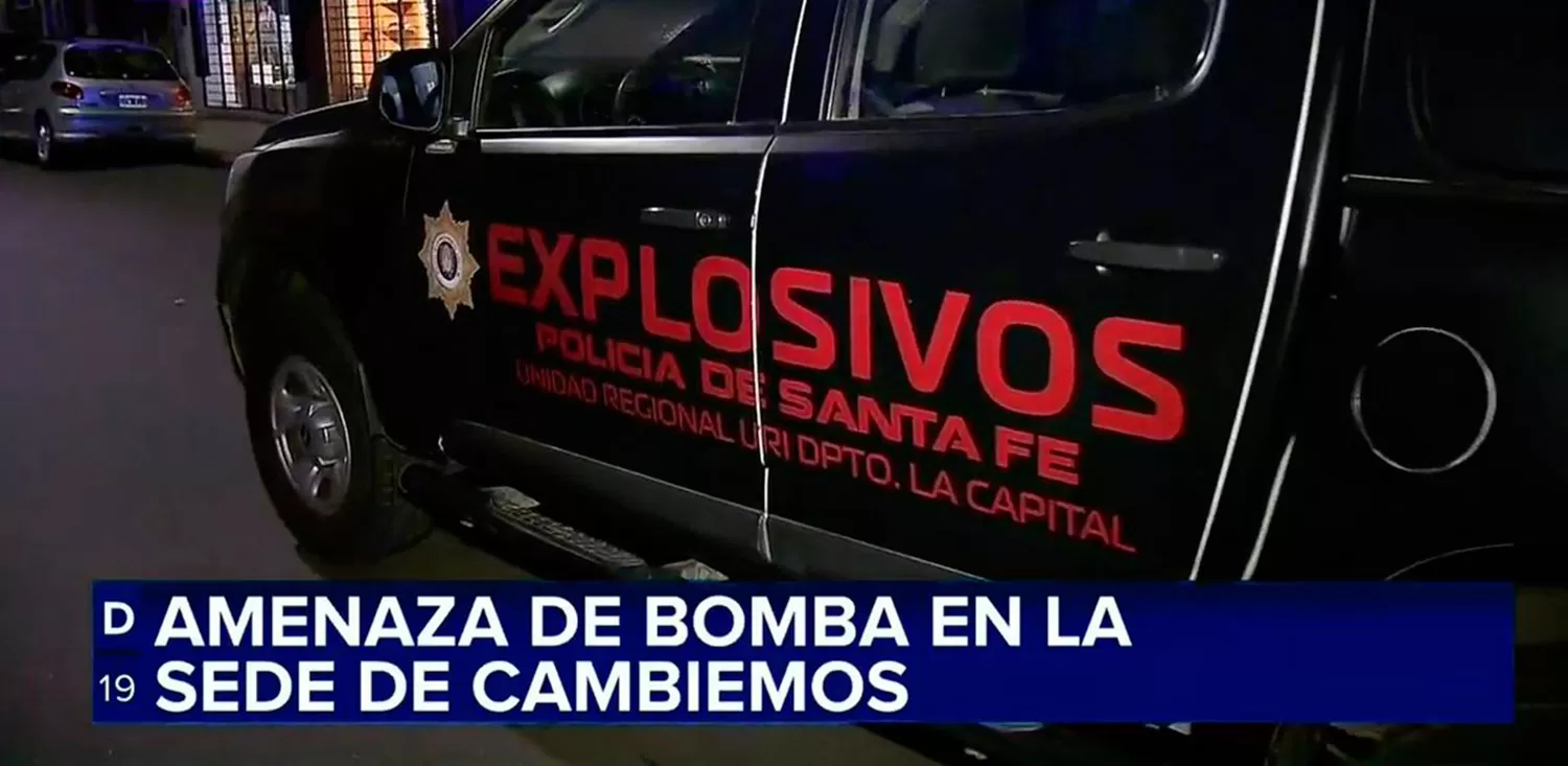 AMENAZA DE BOMBA EN BÚNKER DE CAMBIEMOS