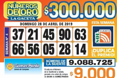 Los Números de Oro de LA GACETA