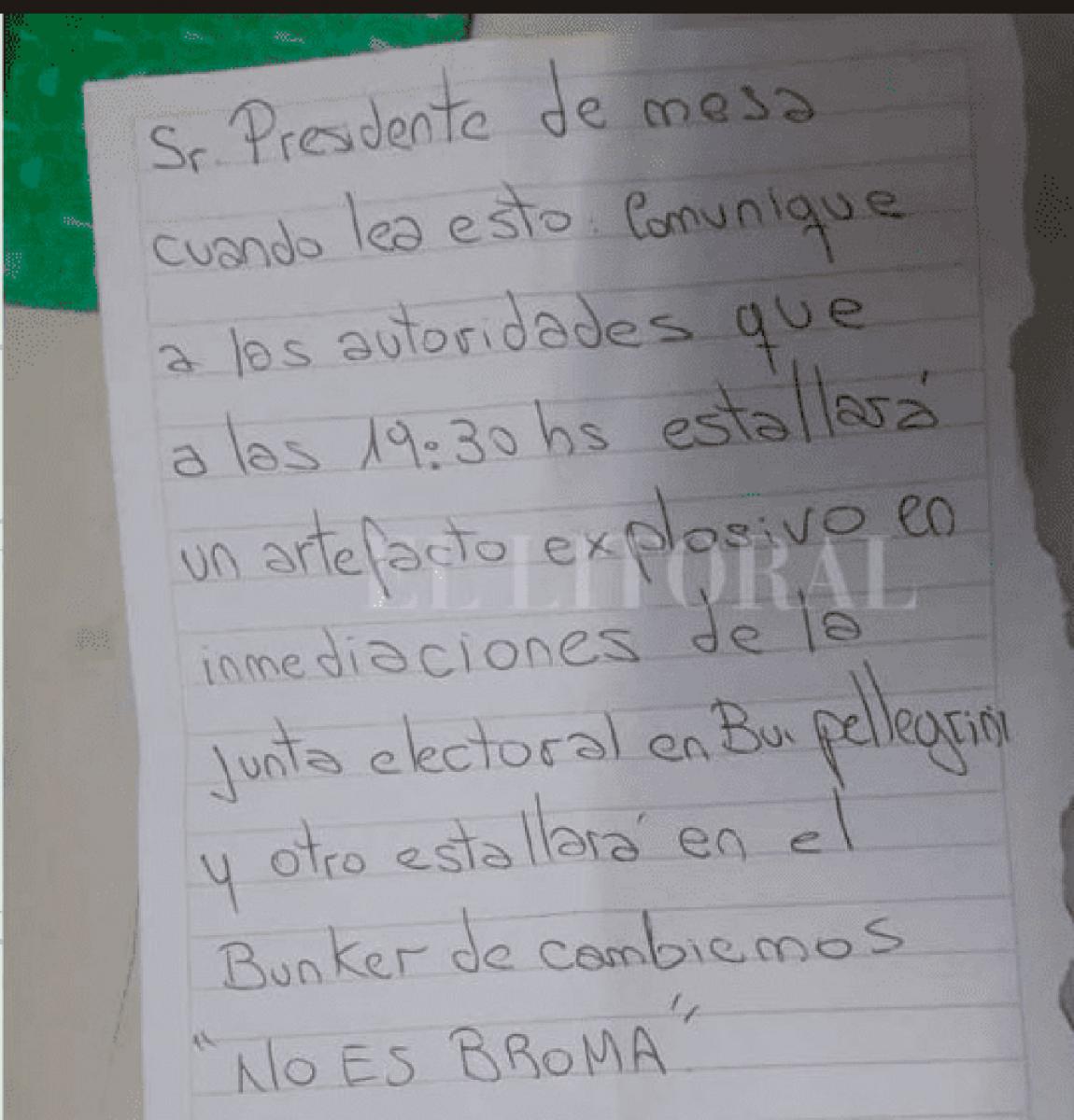 En Santa Fe evacuaron el centro de cómputos de Cambiemos por una amenaza de bomba