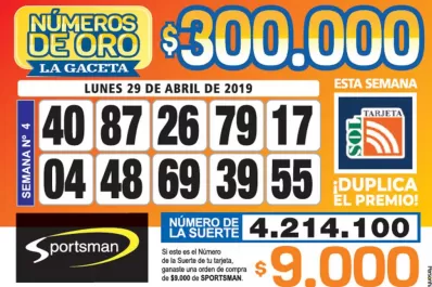 Los Números de Oro de LA GACETA