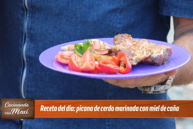 Hoy, en Cocinando con Maxi: picana de cerdo marinada con miel de caña,  a orillas del río Muerto