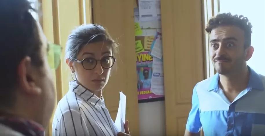 EN ESCENA. Guido Guerrero y Julieta Lios en la antesala a la nueva temporada de Manyines en la tarde.