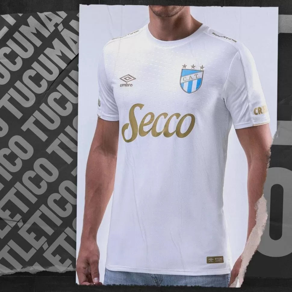 NUEVO DISEÑO. Así luce el tercer modelo de camiseta que presentó el “Decano”. 