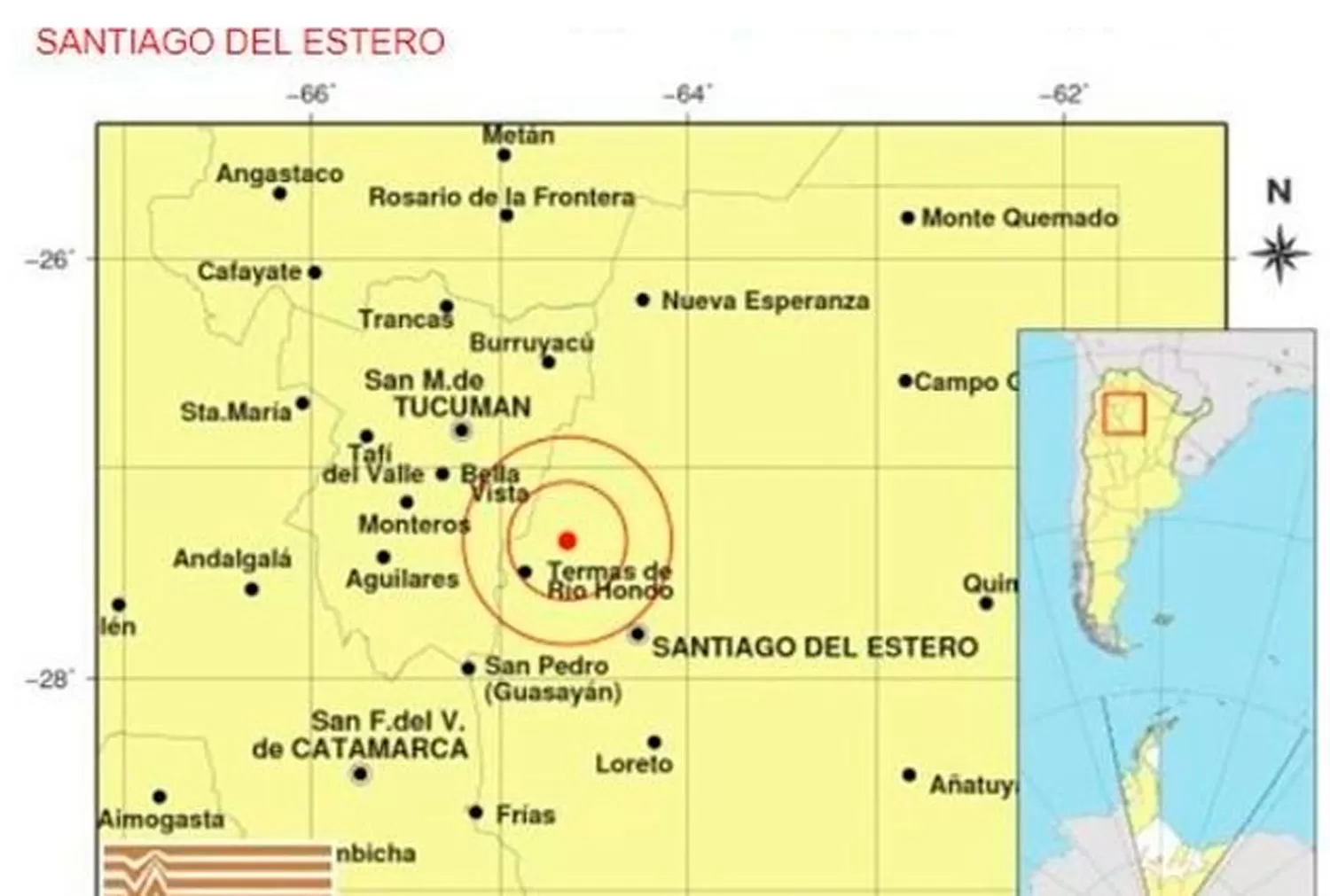 Un fuerte sismo sacudió Las Termas esta madrugada