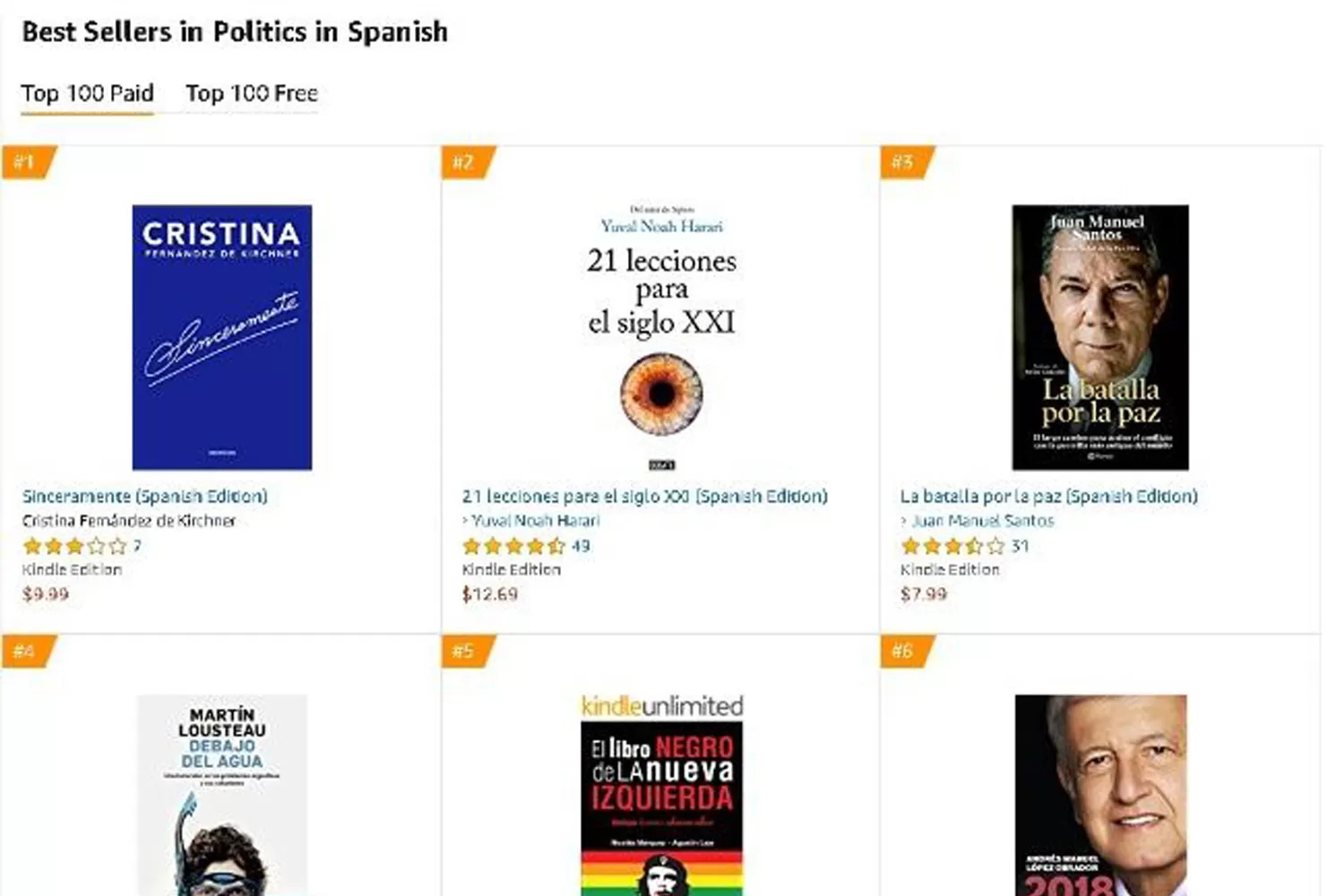 Sinceramente es best seller en Amazon y superó a Michelle Obama 