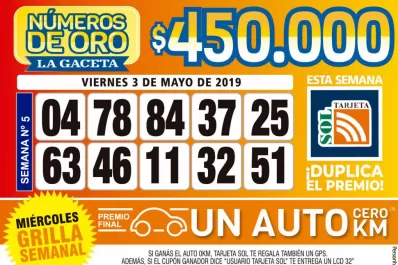 Los Números de Oro de LA GACETA