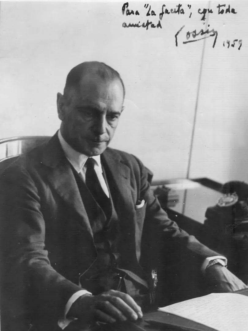 CARLOS COSSIO. El autor de la célebre “Teoría Egológica del Derecho”, en una fotografía de 1959.  