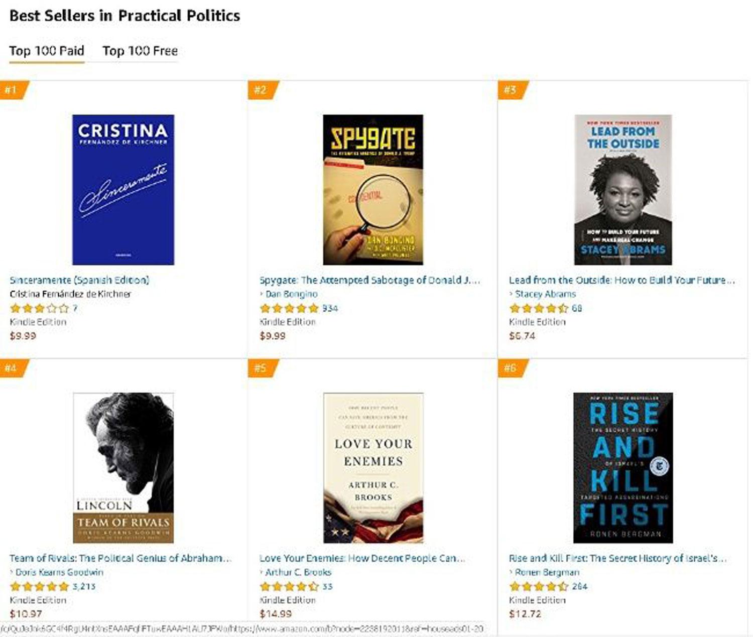 Sinceramente es best seller en Amazon y superó a Michelle Obama 