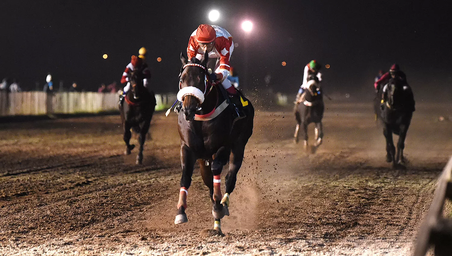 PURA CONTUNDENCIA. Snow Lion mostró una clara superioridad sobre sus adversarios en la competencia de 1.400 metros