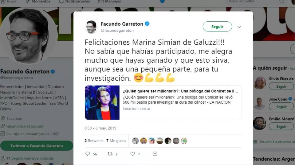 EN MAL MOMENTO. Garretón recibió cientos de críticas en las redes