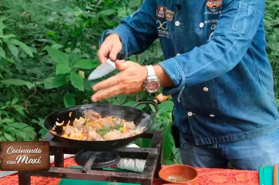 Hoy, en Cocinando con Maxi: wok de faldita con verduras