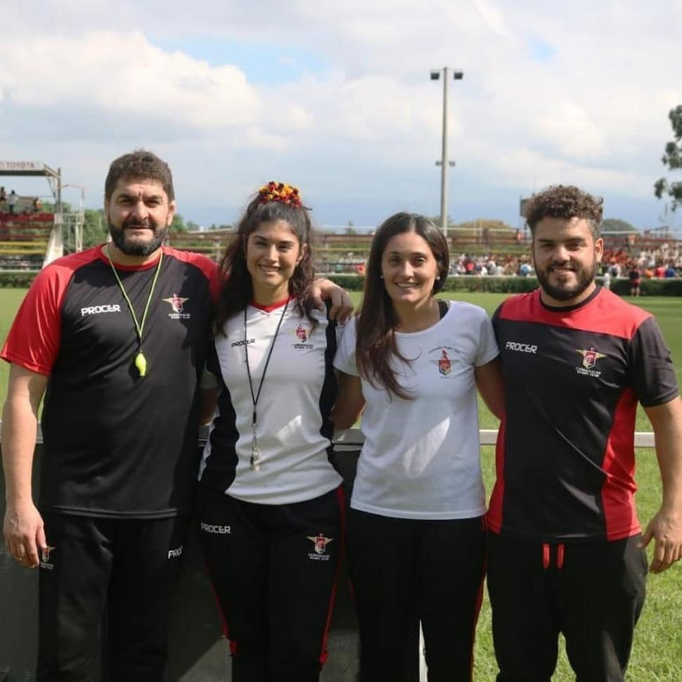 HACEN EQUIPO. Pablo Varela, Belén Maroni, Lucía Vidal y Alejandro Rodríguez.  