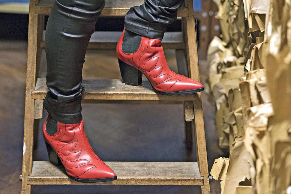 Botas rojas de tipo texanas de Champagne Hippie