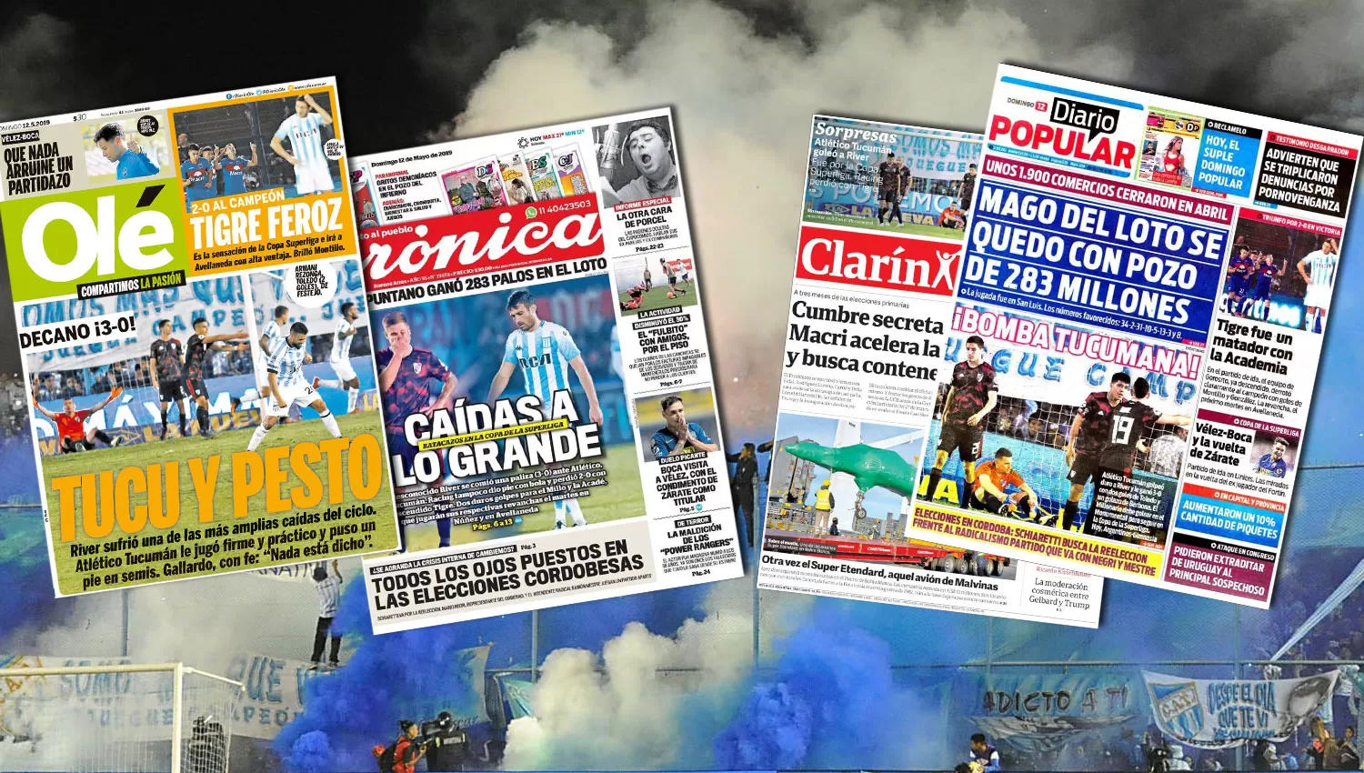 EN LA TAPA. La victoria del Decano en la portada de los diarios nacionales. 