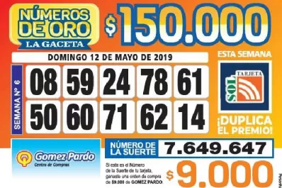 Los Números de Oro de LA GACETA