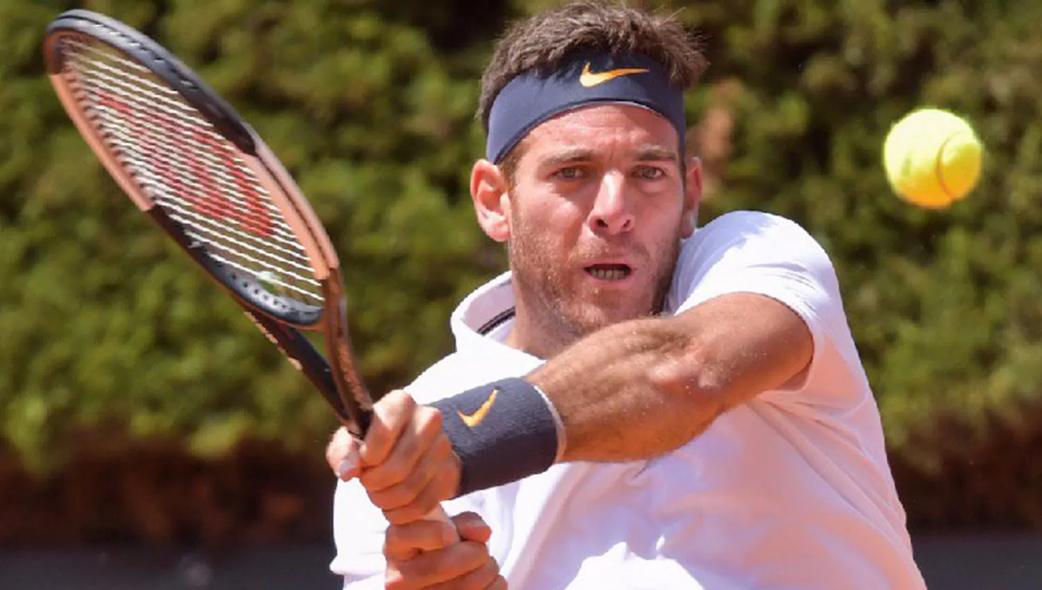 Juan Martín Del Potro hizo un doblete en el Foro Itálico. (FOTO TOMADA DE 