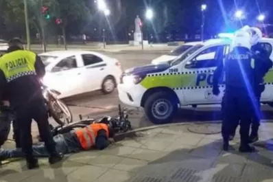 Detienen a un supuesto motochorro con chaleco reflectivo