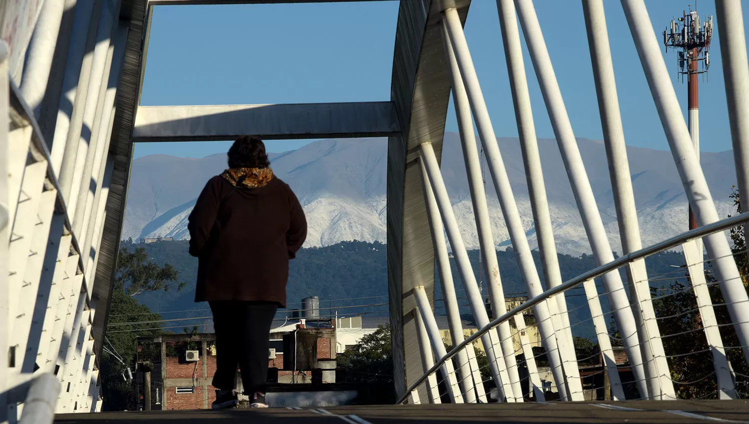 El paisaje con el que se encontraron los tucumanos en las primeras horas del jueves. LA GACETA/FOTO DE FRANCO VERA