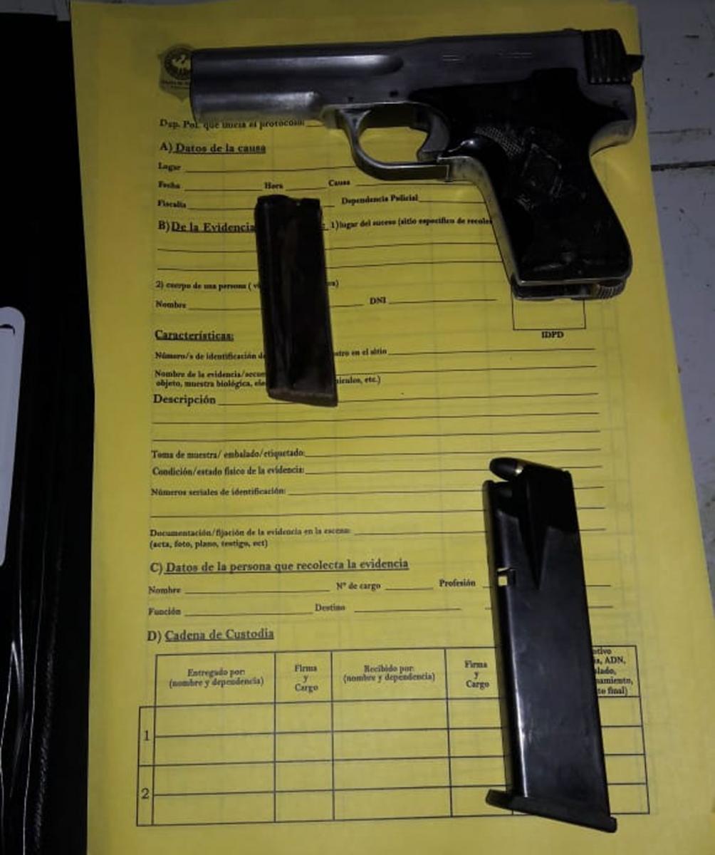 CALIBRE 22. La pistola secuestrada.