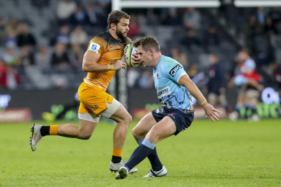 IMPLACABLE. Moyano anotó dos tries y ya lleva siete en lo que va del torneo. prensa jaguares