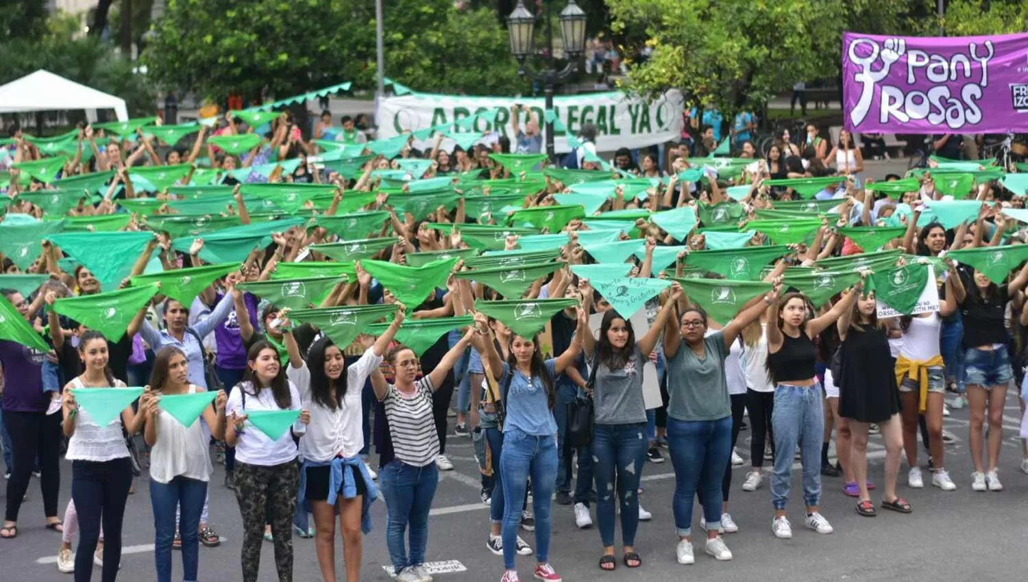 Marcha del pañuelo verde.