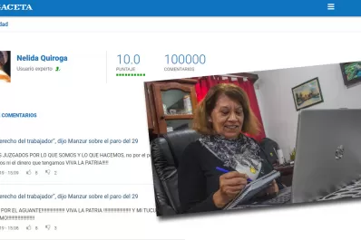 Nelly pisó el acelerador y llegó a los 100.000 comentarios en LA GACETA