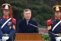 Macri encabezó un acto del Ejército y evitó mencionar el paro nacional
