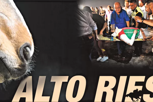 El peso y la velocidad, dos de los peligros que enfrentan los jockeys a diario