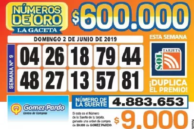 Los Números de Oro de LA GACETA