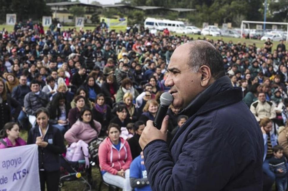 CAMPAÑA. Manzur va a lo tradicional y muestra actos proselitistas.