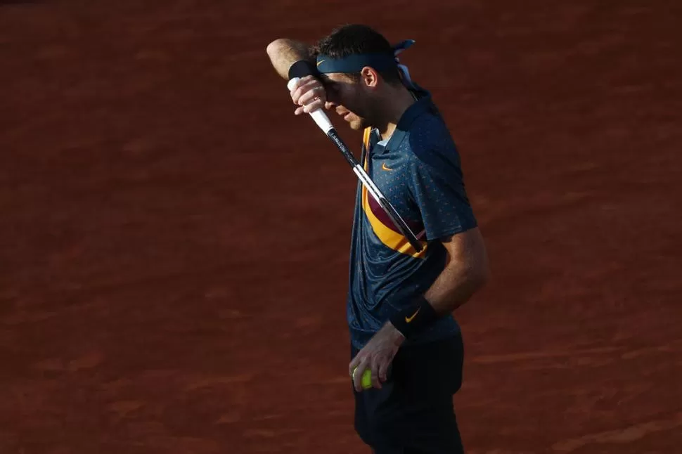 FRUSTRADO. Del Potro estuvo lejos de su mejor nivel frente al ruso Khachanov. reuters