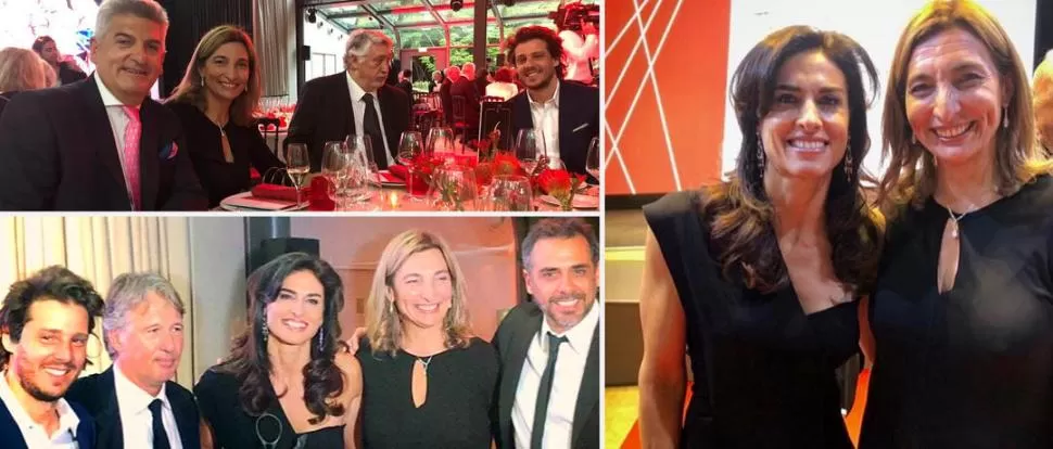 AMIGOS. Gaudio; el coach, Franco Davín; Sabatini, Paz y Mariano Zabaleta, vicepresidente de la Asociación Argentina. 