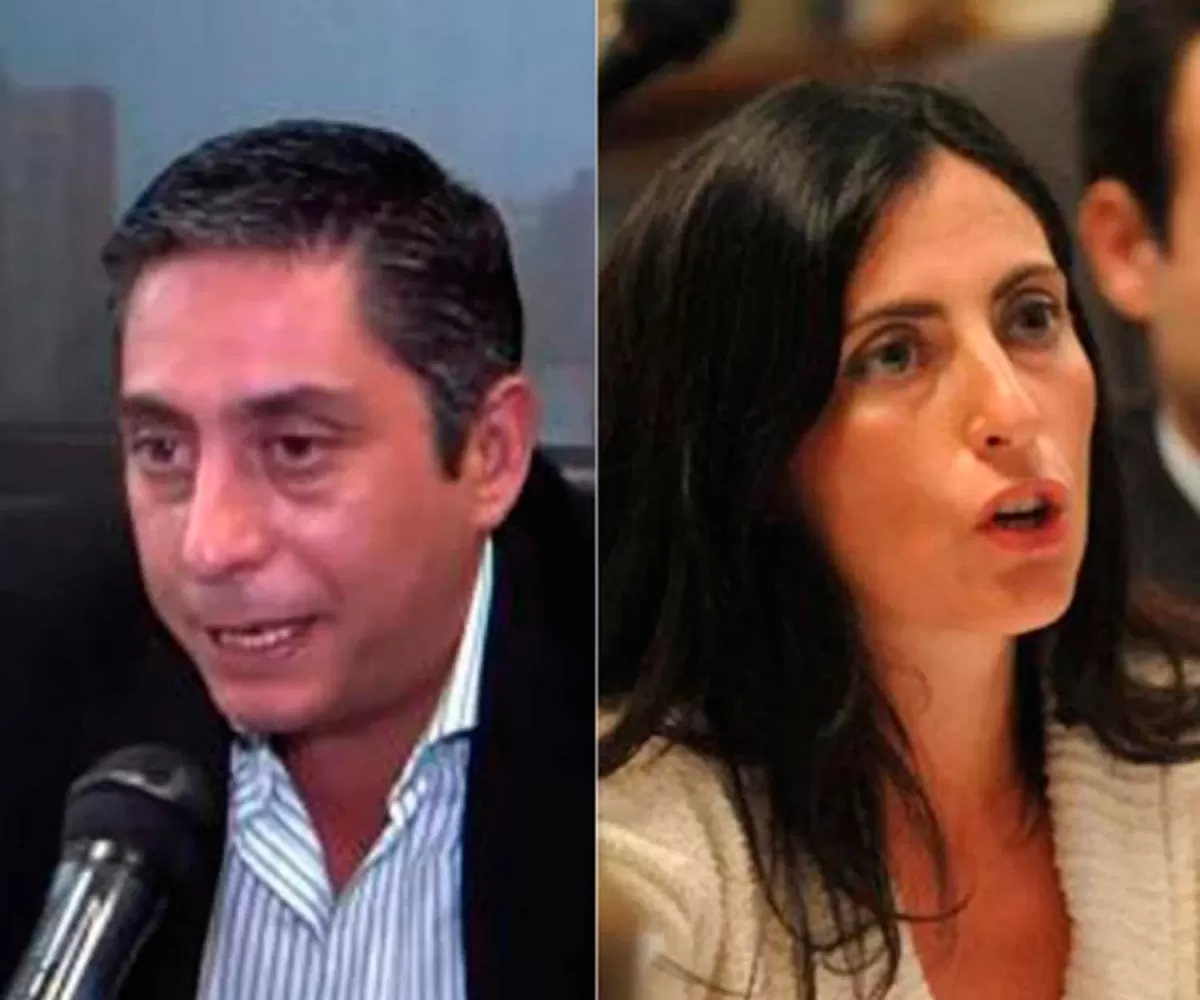 LOS VARGAS AIGNASSE. Emiliano y Carolina, en la Legislatura.