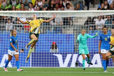 Mundial femenino: Australia perdía por dos goles y le ganó a Brasil 3-2 en Montpellier
