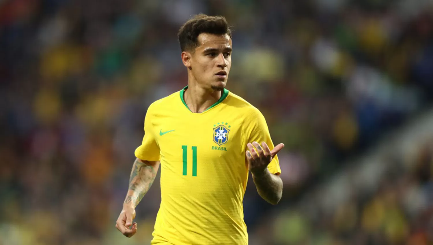 Philippe Coutinho, del selecionado brasileño. (ARCHIVO)