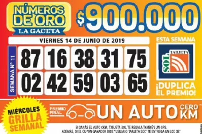 Los Números de Oro de LA GACETA