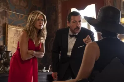 Aniston y Sandler, en un yate bien movido